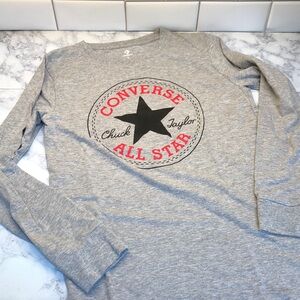 Converse Graphic Gray Long Sleeve Shirt